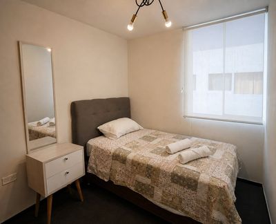 Suite Mochica — Segundo dormitorio, cama de plaza y media